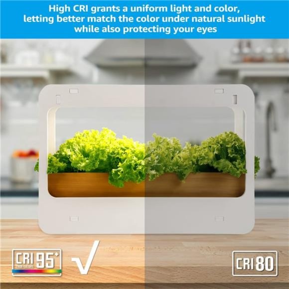 LED Indoor Herb Garden, CRI 95+, Herb Grower Light with Timer, Indoor Gardening - Picture 3 of 5